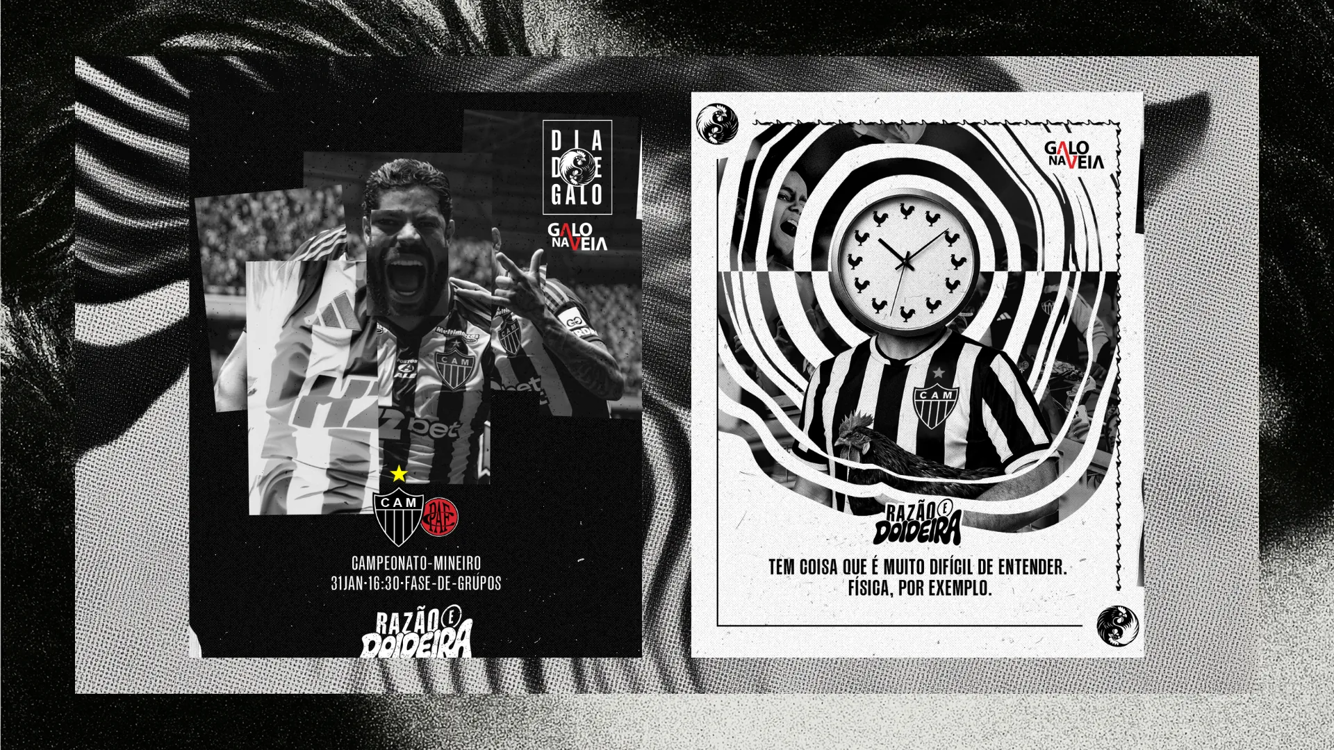 Razão e Doideira (Atlético Mineiro) — Sistema visual