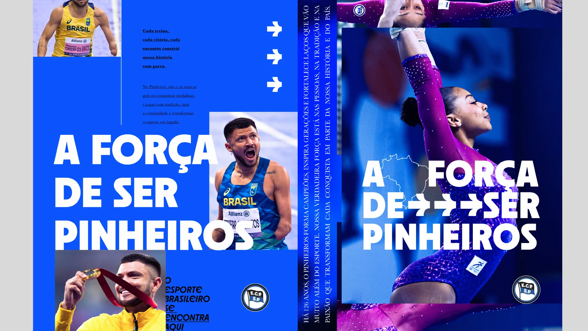 A Força de Ser Pinheiros (Esporte Clube Pinheiros) — Direção de arte