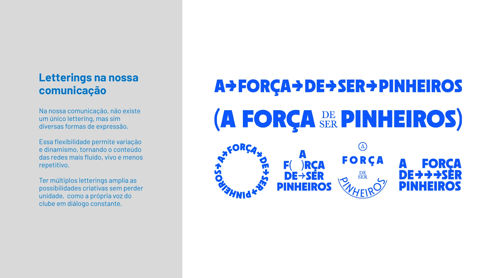 A Força de Ser Pinheiros (Esporte Clube Pinheiros) — O sistema