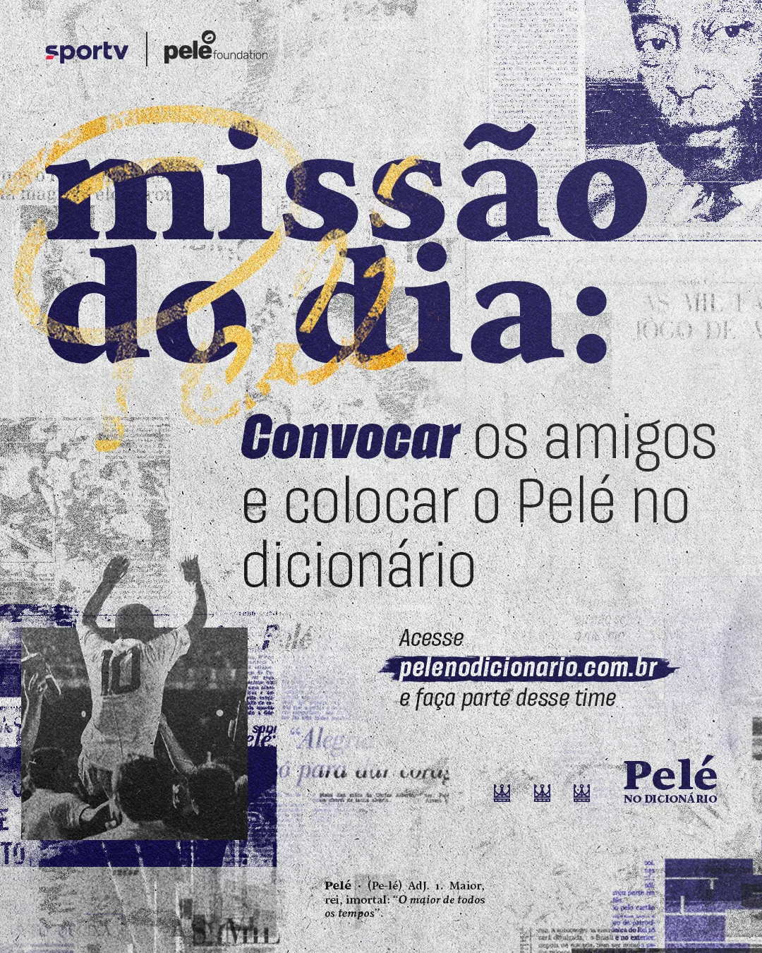 Pelé no Dicionário (sportv) — Direção de arte