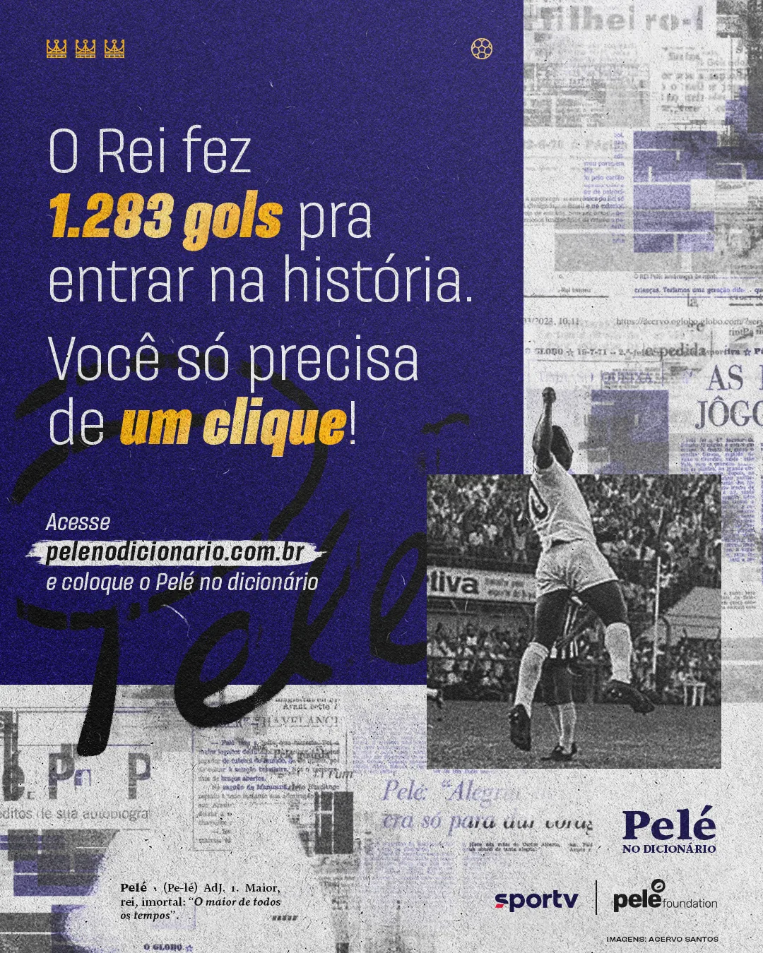 Pelé no Dicionário (sportv) — Direção de arte